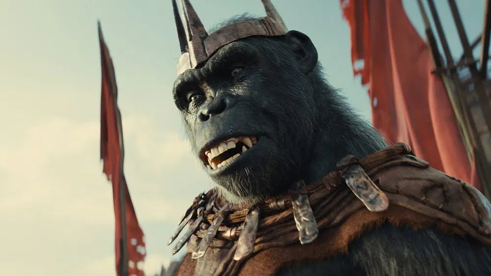 Village and scene stealer: Kevin Durand is memorable in voicing Proximos, a gorilla with a Roman Emperor complex. / Photo courtesy of 20th Century Fox Studios.