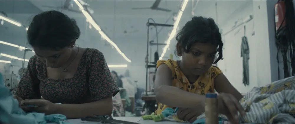 Sisters are doing it for themselves: Sadja Pathan and Anaya Shanbhag hit the sweatshop in "Anuja" / Photo courtesy of Graves Films and HollyShorts.