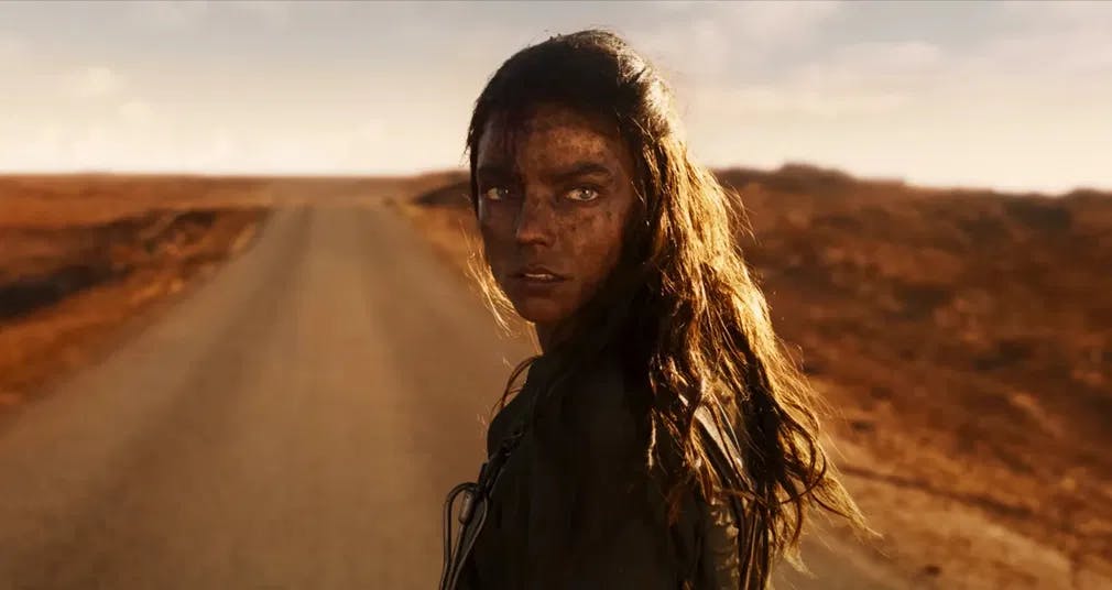 Tainted Glory: Ana Taylor-Joy looks back in anger in "Furiosa: a Mad Max Saga" / Photo courtesy of Warner Bros.