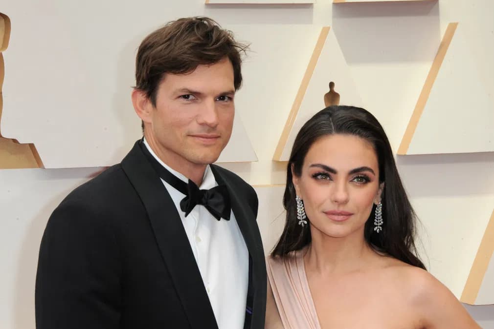 That AI Shill!: Ashton Kutcher and wife Mila Kunis at the 2022 Academy Awards. / Photo courtesy of Dreamstime.